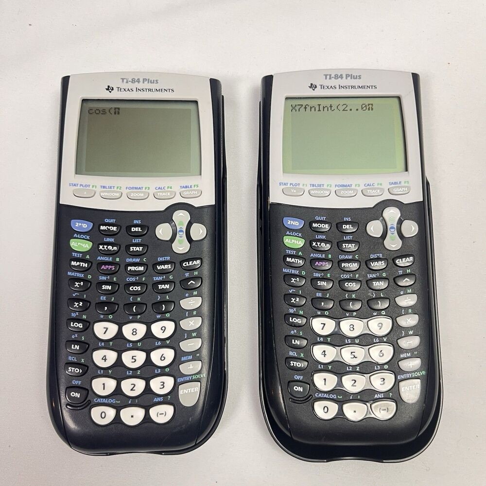 Texas Instruments TI-84 Plus Graphics Calculator School College Personal Use (1)